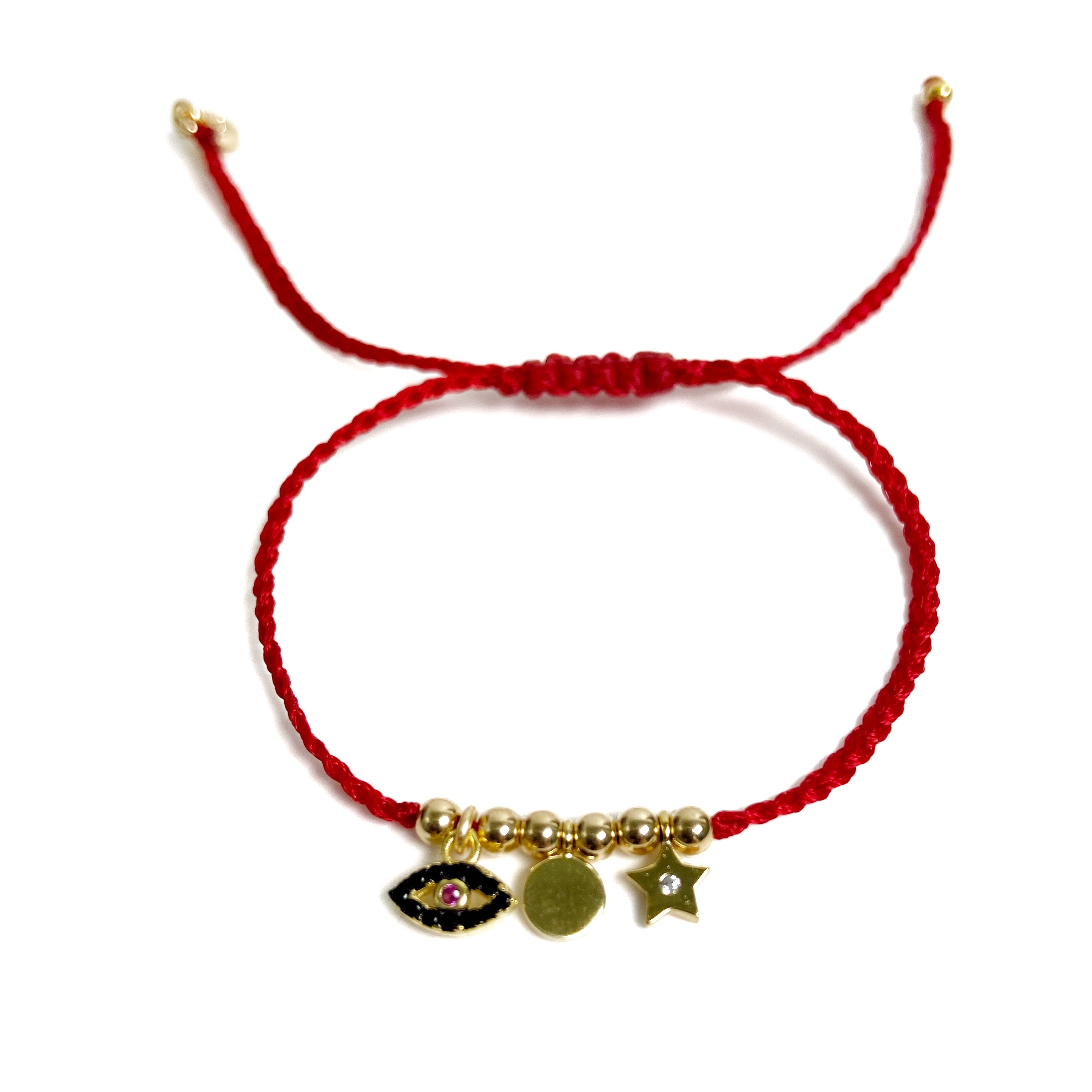 Black Eye Mini Charm Bracelet